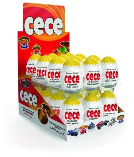 CECE CHOCOLATE SURPRISE EGGS WITH TOYS 1X24PCS (MASTER BOX 6)