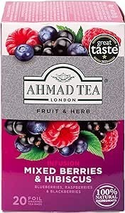 40g × 20Bags×6 AHMAD Tea Mixed Berries & Hibiscus Tea Bags (005)