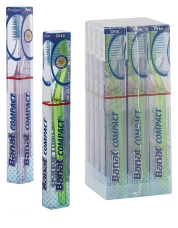 BANAT COMPACT TOOTHBRUSH 1X12PCSx20