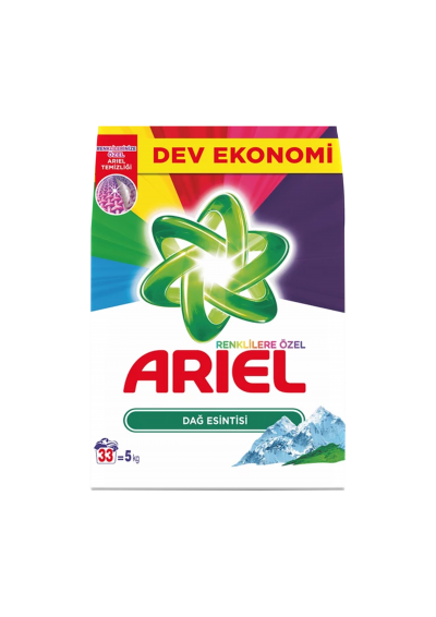 ARIEL DETERGENT 5KG 33 WASHES MOUNTAIN BREEZE COLORS 1X1