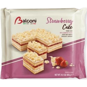 BALCONI STRAWBERRY CAKE 400GR 6PCS