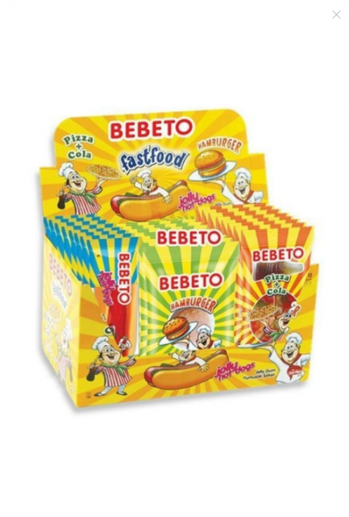 BEBETO FAST FOOD SOFT CANDY 1X36 (MASTER BOX 6)