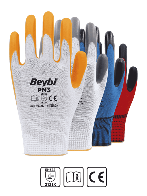 BEYBI WORKER GLOVES PN3 1X12PCS