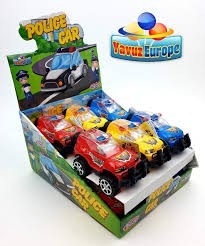 CAR POLICE TOYS CANDY 12pcs