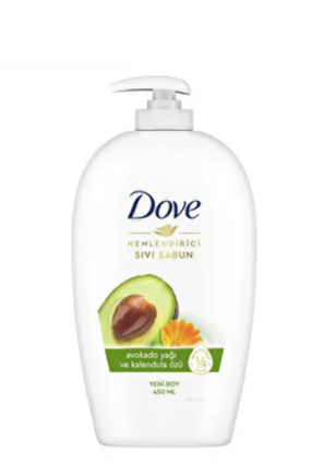 DOVE LIQUID SOAP 450 ML AVOCADO 1X12