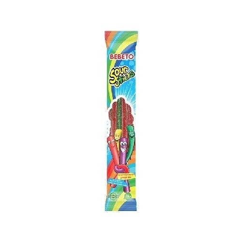 BEBETO 30 GR SOUR STICKS MIXED SUGAR 1X24 (MASTER BOX 8)