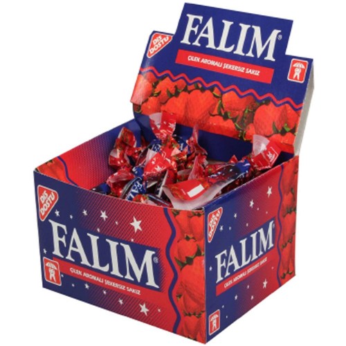 Falim Strawberry Flavored Single Gum 100 Pcsx20