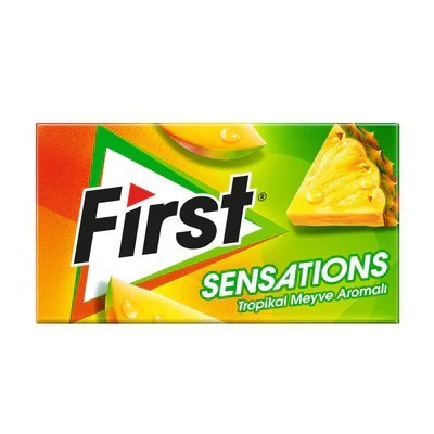 FIRST SENSATION 27GR TROPICAL CHEWING GUM 1X12PCSx20