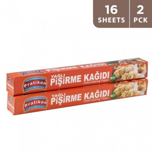 PRATIKON OILED BAKING PAPER 8pcs (BOX 1X36)