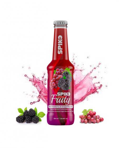 SPIKO FRUITY BLACK MULBERRY-GRAPE 250ML*24