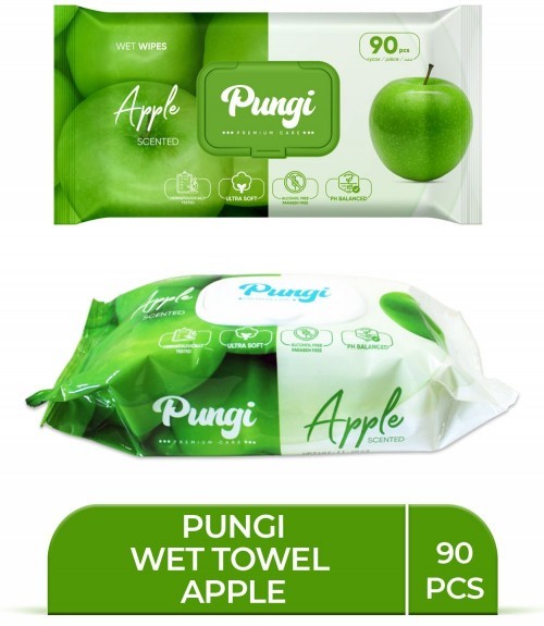 PUNGI 90 WET TOWEL APPLE*24