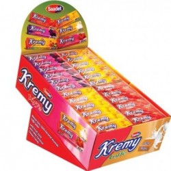 SAADET KREMY MIXED FLAVORED TOFFE SUGAR STAND 1X192