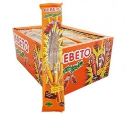 BEBETO 30 GR SOUR STICKS COLA CANDY 1X24 (MASTER BOX 8)