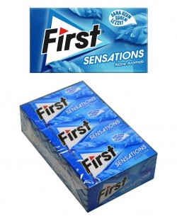 FIRST SENSATION 27GR BLUE MINT CHEWING GUM 1X12PCSx20