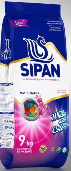 SiPAN MATIC WHITE & COLOR 9KG*1