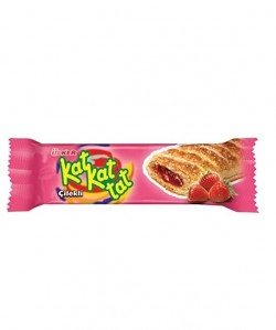 ULKER KAT KAT PUFF PASTRY STRAWBERRY 25GR *24